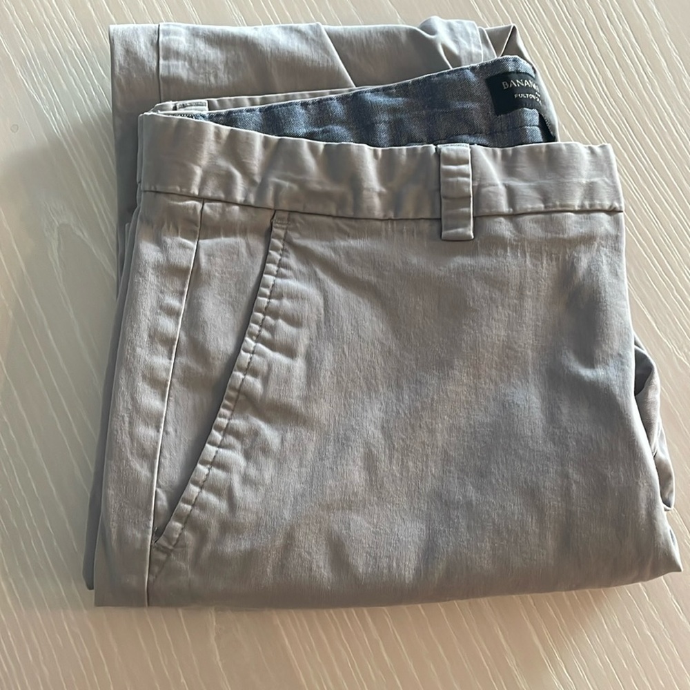Grey Banana Republic Fulton Skinny Chino